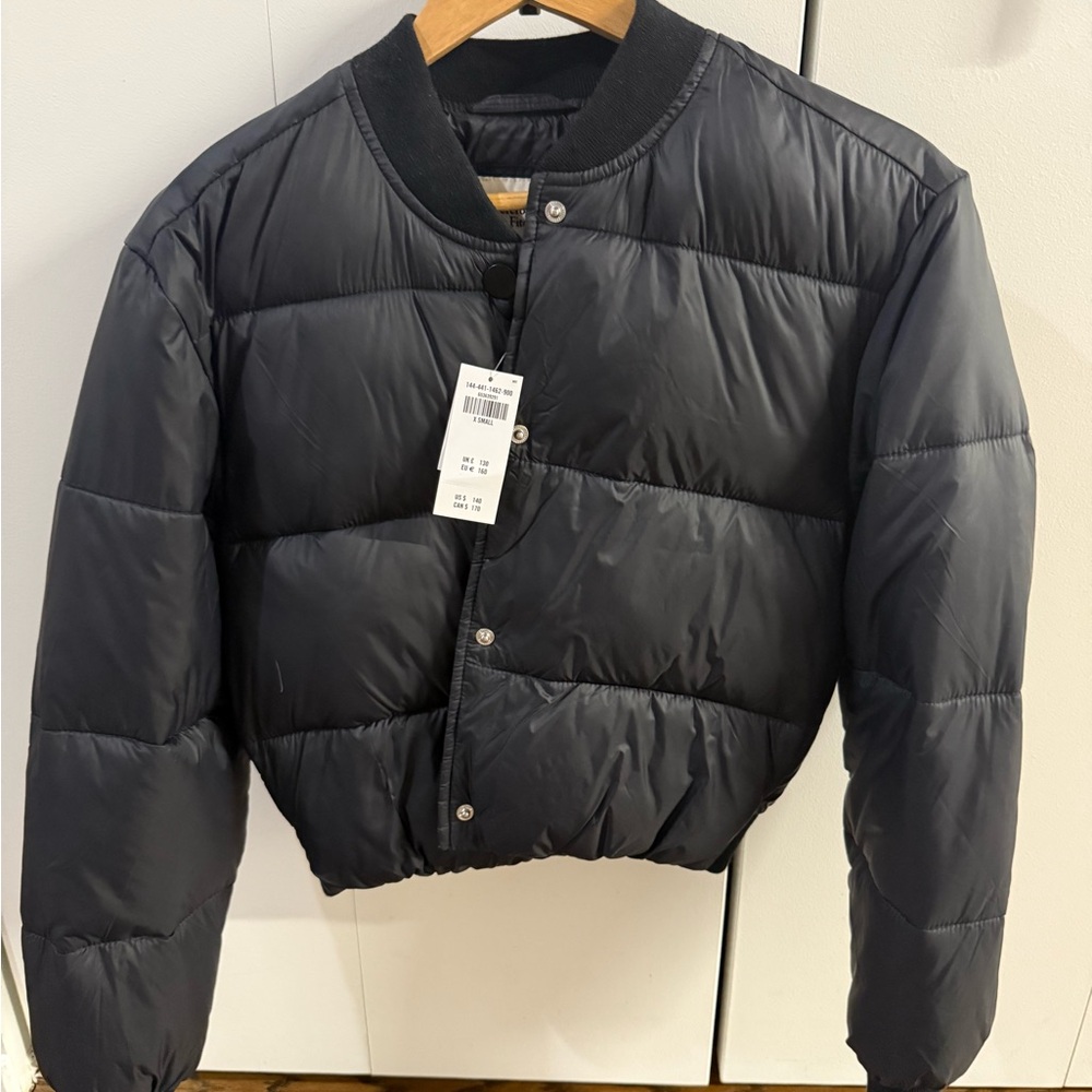 Abercrombie & Fitch Charcoal Puffer Jacket
